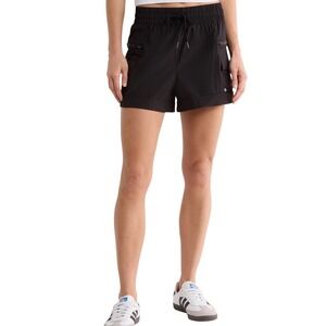 Layer 8 Black Cargo Shorts Womens Size S Qwick-Dry Gorpcore Athletic Hike Active